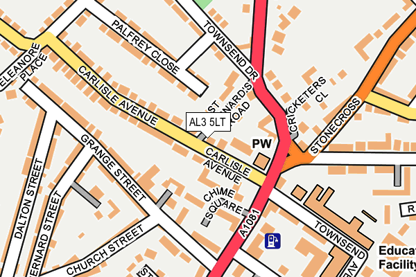 AL3 5LT map - OS OpenMap – Local (Ordnance Survey)