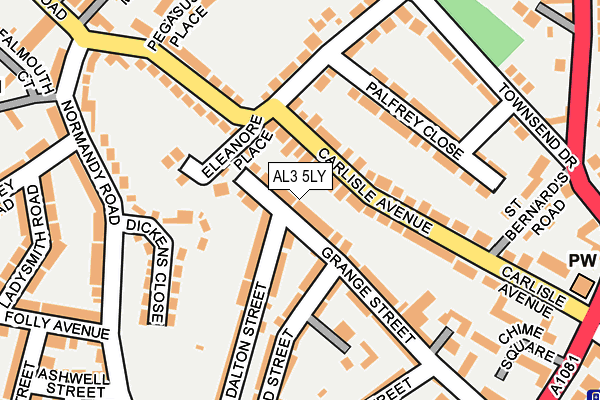 AL3 5LY map - OS OpenMap – Local (Ordnance Survey)