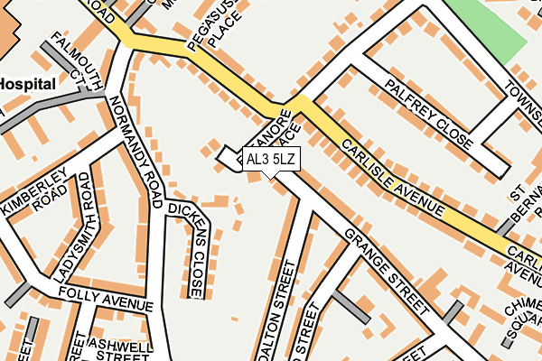 AL3 5LZ map - OS OpenMap – Local (Ordnance Survey)