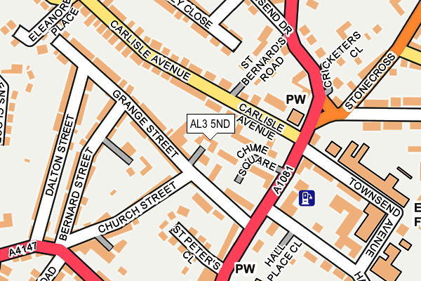 AL3 5ND map - OS OpenMap – Local (Ordnance Survey)