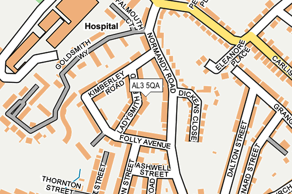 AL3 5QA map - OS OpenMap – Local (Ordnance Survey)