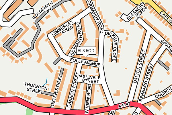 AL3 5QD map - OS OpenMap – Local (Ordnance Survey)
