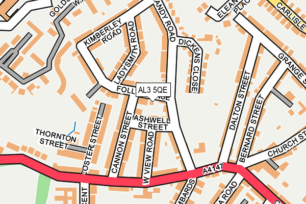 AL3 5QE map - OS OpenMap – Local (Ordnance Survey)