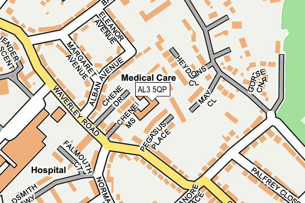 AL3 5QP map - OS OpenMap – Local (Ordnance Survey)