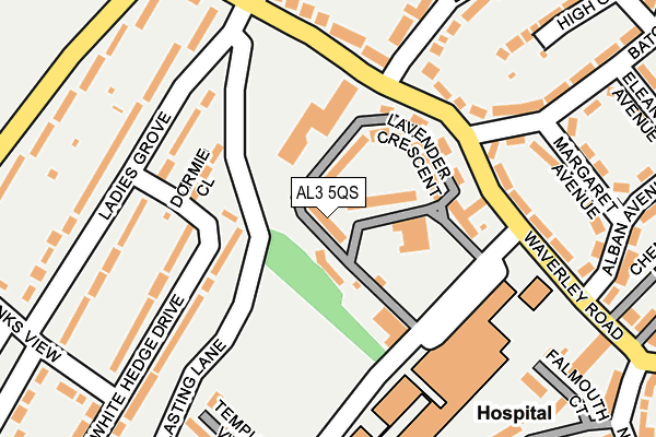 AL3 5QS map - OS OpenMap – Local (Ordnance Survey)