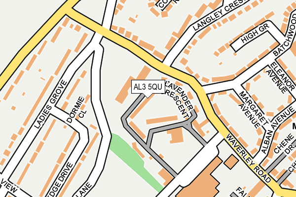 AL3 5QU map - OS OpenMap – Local (Ordnance Survey)