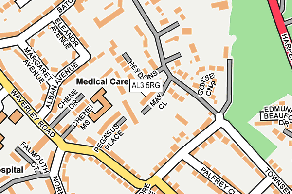 AL3 5RG map - OS OpenMap – Local (Ordnance Survey)
