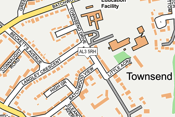 AL3 5RH map - OS OpenMap – Local (Ordnance Survey)
