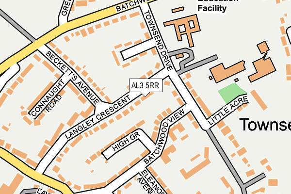 AL3 5RR map - OS OpenMap – Local (Ordnance Survey)