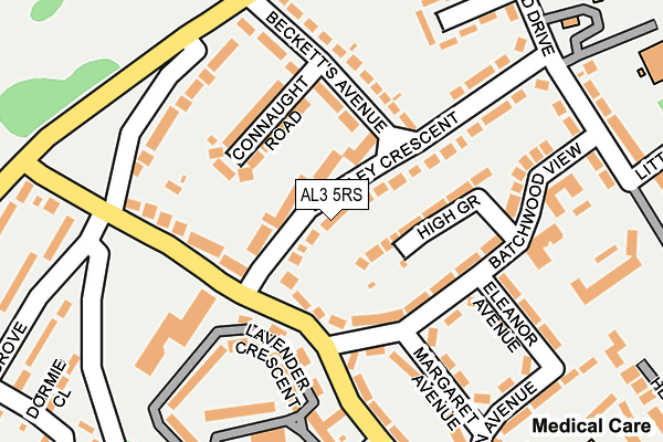 AL3 5RS map - OS OpenMap – Local (Ordnance Survey)