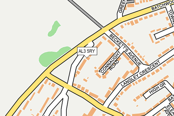 AL3 5RY map - OS OpenMap – Local (Ordnance Survey)