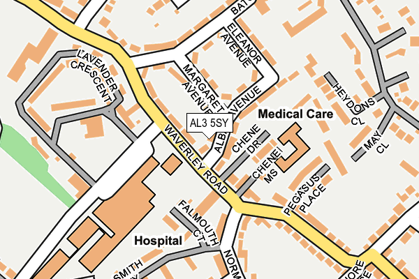 AL3 5SY map - OS OpenMap – Local (Ordnance Survey)