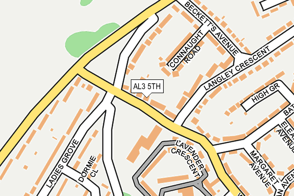 AL3 5TH map - OS OpenMap – Local (Ordnance Survey)