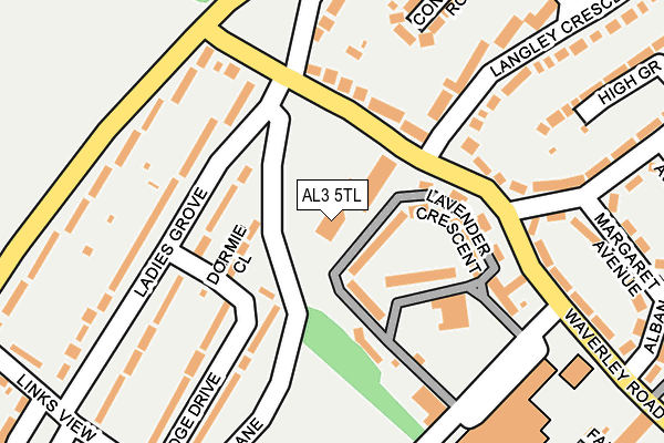AL3 5TL map - OS OpenMap – Local (Ordnance Survey)