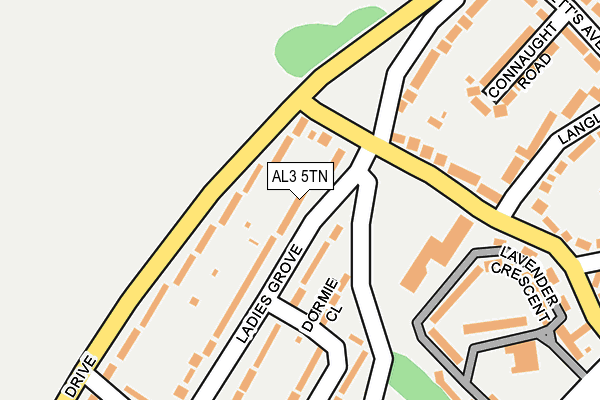 AL3 5TN map - OS OpenMap – Local (Ordnance Survey)
