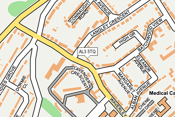 AL3 5TQ map - OS OpenMap – Local (Ordnance Survey)