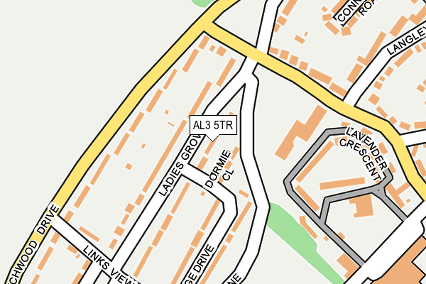 AL3 5TR map - OS OpenMap – Local (Ordnance Survey)