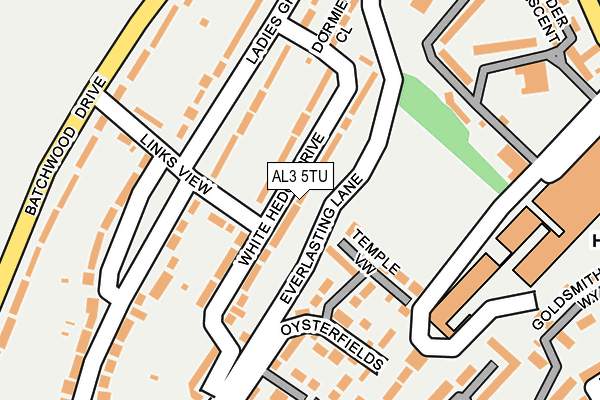 AL3 5TU map - OS OpenMap – Local (Ordnance Survey)