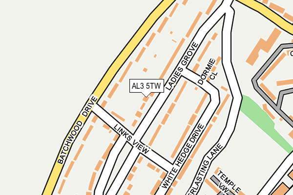 AL3 5TW map - OS OpenMap – Local (Ordnance Survey)