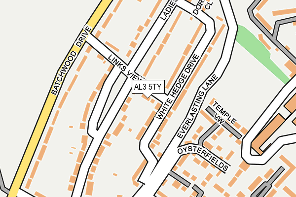 AL3 5TY map - OS OpenMap – Local (Ordnance Survey)