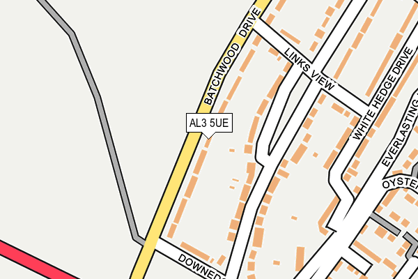 AL3 5UE map - OS OpenMap – Local (Ordnance Survey)