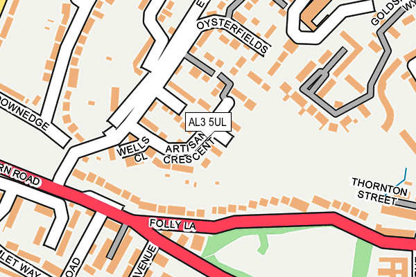 AL3 5UL map - OS OpenMap – Local (Ordnance Survey)