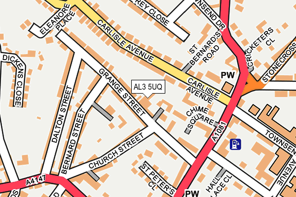 AL3 5UQ map - OS OpenMap – Local (Ordnance Survey)