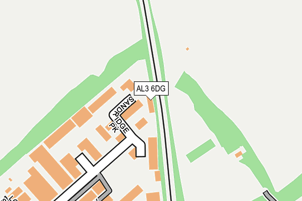 AL3 6DG map - OS OpenMap – Local (Ordnance Survey)