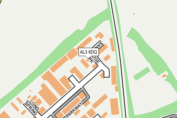 AL3 6DQ map - OS OpenMap – Local (Ordnance Survey)