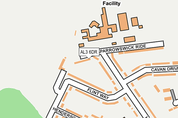AL3 6DR map - OS OpenMap – Local (Ordnance Survey)