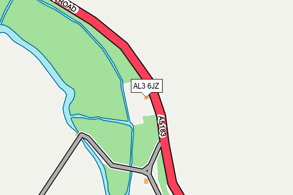 AL3 6JZ map - OS OpenMap – Local (Ordnance Survey)