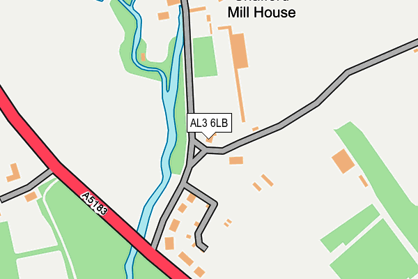 AL3 6LB map - OS OpenMap – Local (Ordnance Survey)