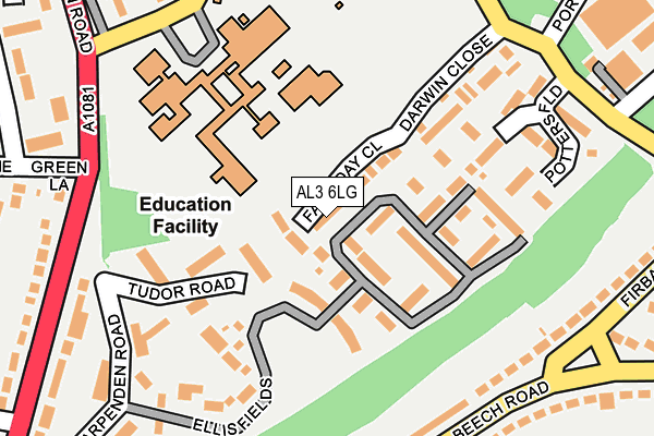 AL3 6LG map - OS OpenMap – Local (Ordnance Survey)