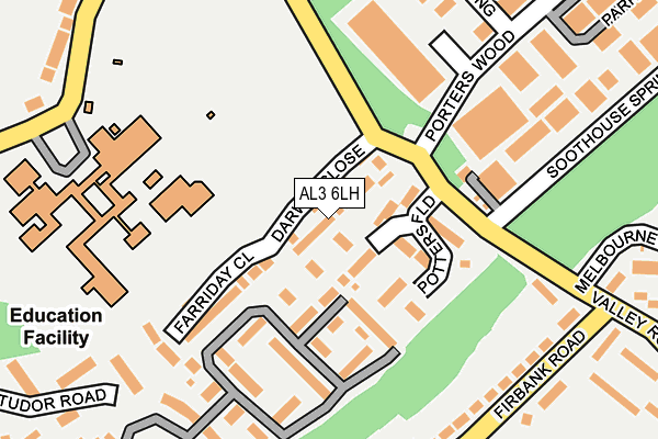 AL3 6LH map - OS OpenMap – Local (Ordnance Survey)