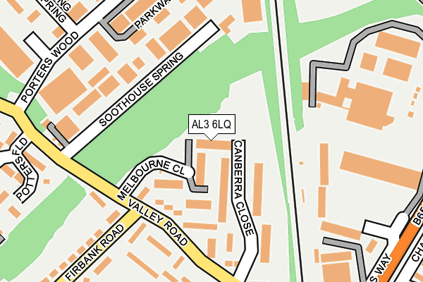 AL3 6LQ map - OS OpenMap – Local (Ordnance Survey)