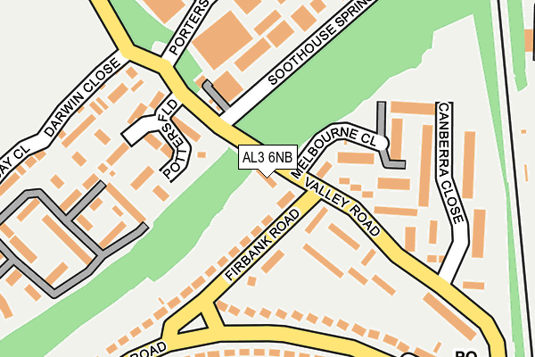 AL3 6NB map - OS OpenMap – Local (Ordnance Survey)
