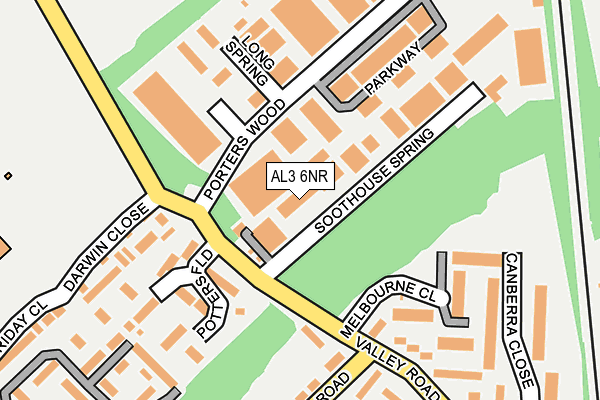 AL3 6NR map - OS OpenMap – Local (Ordnance Survey)