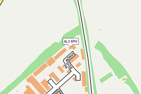 AL3 6PH map - OS OpenMap – Local (Ordnance Survey)