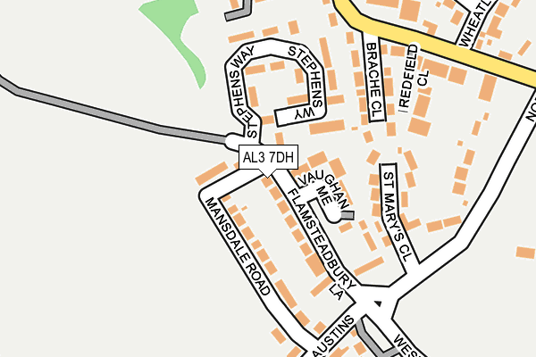AL3 7DH map - OS OpenMap – Local (Ordnance Survey)