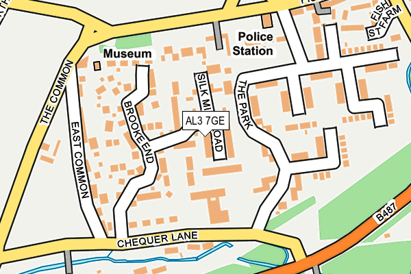 AL3 7GE map - OS OpenMap – Local (Ordnance Survey)