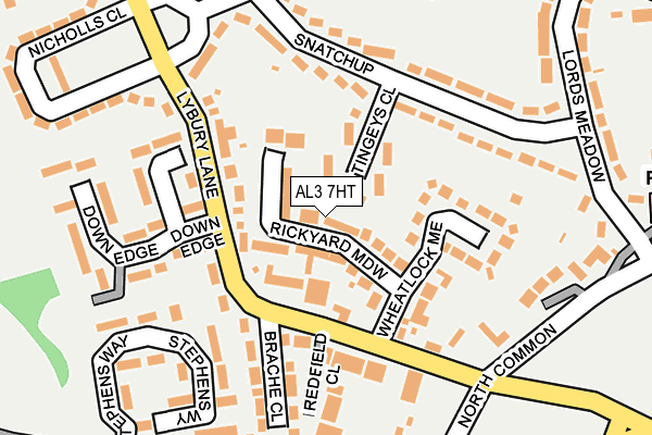 AL3 7HT map - OS OpenMap – Local (Ordnance Survey)