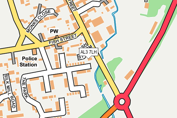 AL3 7LH map - OS OpenMap – Local (Ordnance Survey)