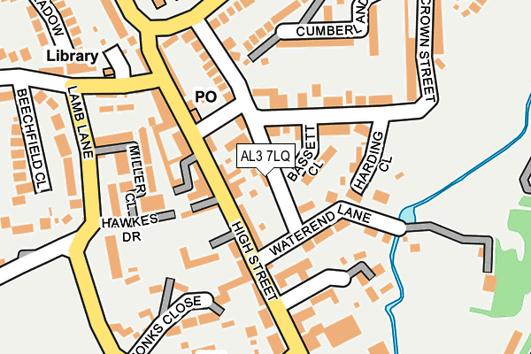 AL3 7LQ map - OS OpenMap – Local (Ordnance Survey)