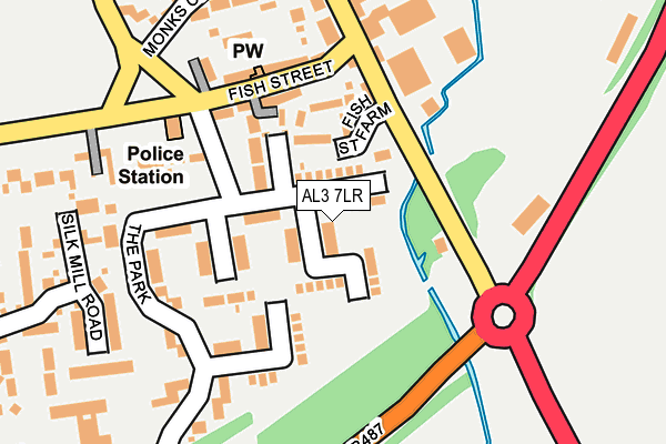 AL3 7LR map - OS OpenMap – Local (Ordnance Survey)