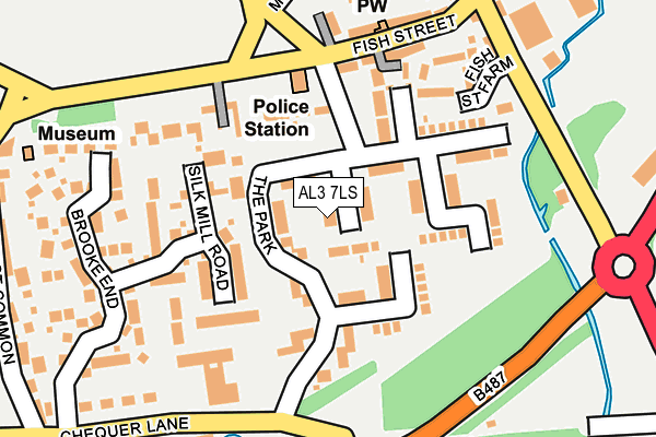 AL3 7LS map - OS OpenMap – Local (Ordnance Survey)