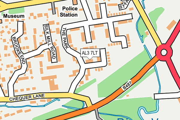 AL3 7LT map - OS OpenMap – Local (Ordnance Survey)
