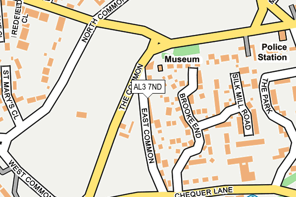 AL3 7ND map - OS OpenMap – Local (Ordnance Survey)