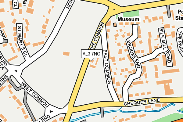 AL3 7NG map - OS OpenMap – Local (Ordnance Survey)