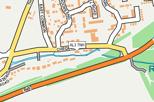 AL3 7NH map - OS OpenMap – Local (Ordnance Survey)