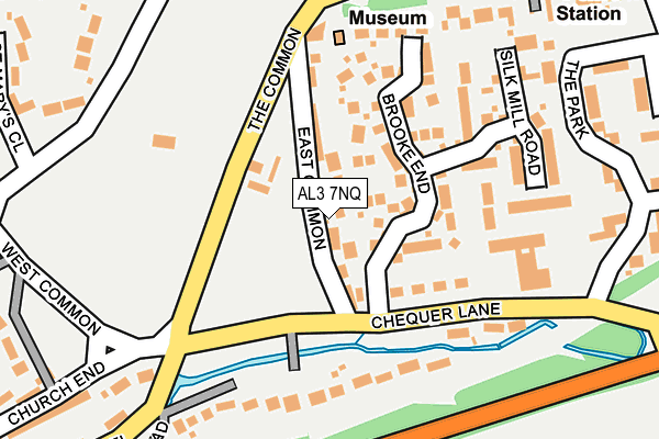 AL3 7NQ map - OS OpenMap – Local (Ordnance Survey)